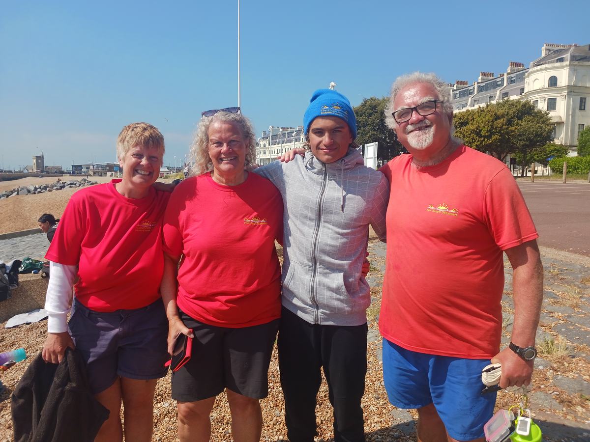 Avec les King's Swimmers, à Douvres