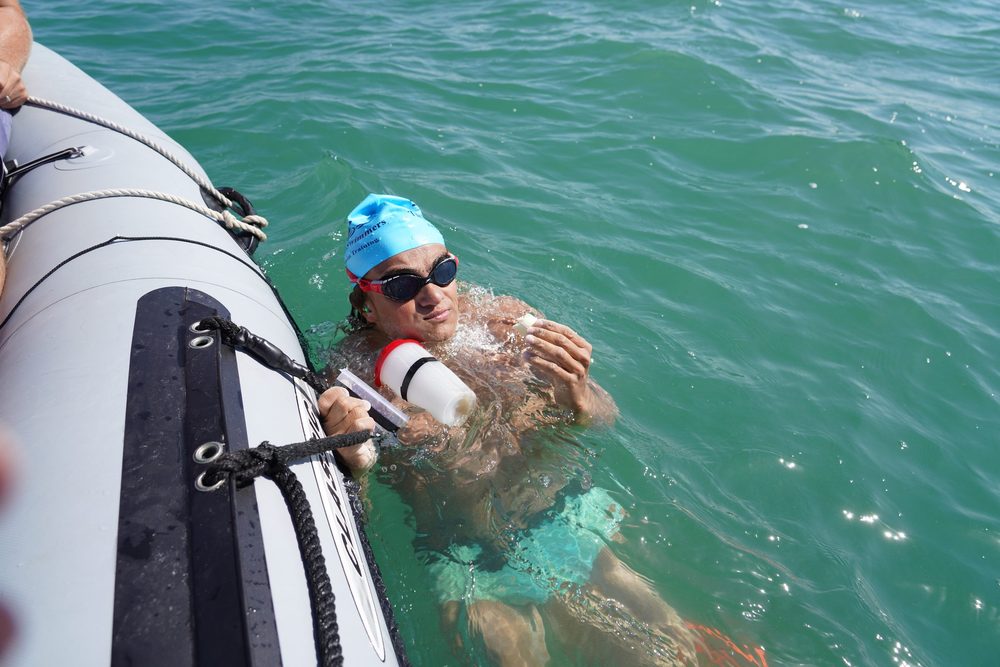 Un entraînement escorté en mer